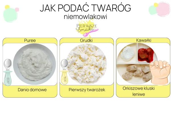 etykieta twarożku dla niemowląt
