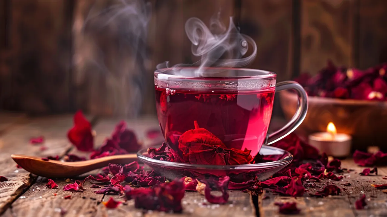 Zdjęcie Czerwony hibiskus - bogactwo smaku i aromatu w każdej filiżance