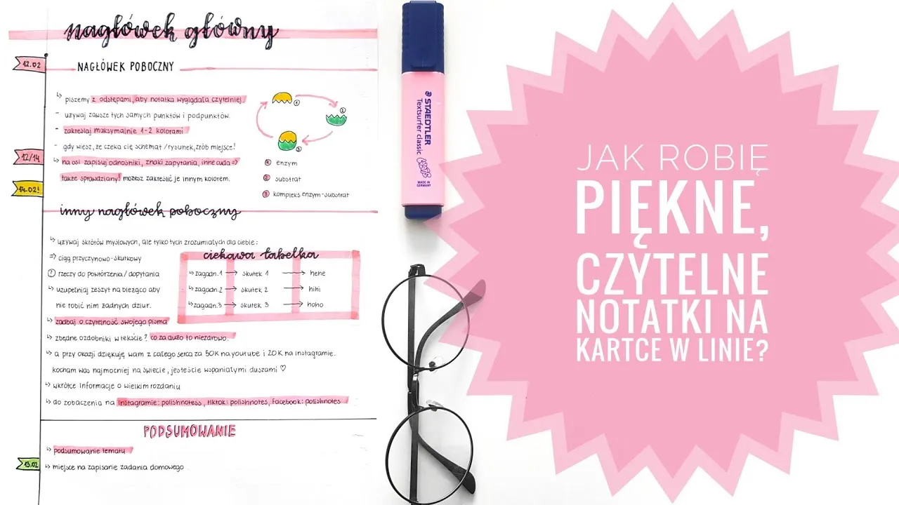 Zdjęcie Jak pisać w zeszycie w linie, aby uniknąć nieczytelnych notatek