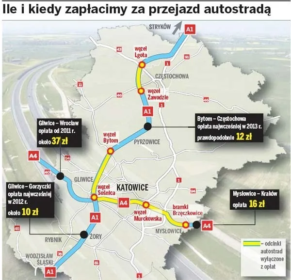 Zdjęcie Autostrada A4 gdzie płatna? Sprawdź, które odcinki są płatne