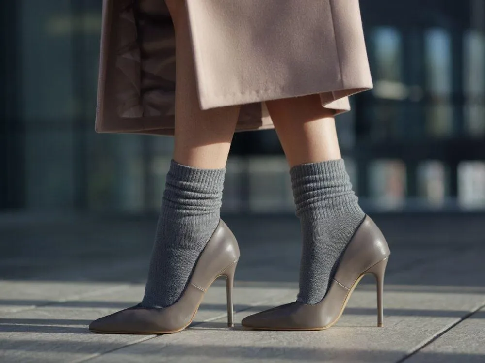 Zdjęcie Jak założyć skarpetki do szpilek, aby wyglądać stylowo i komfortowo