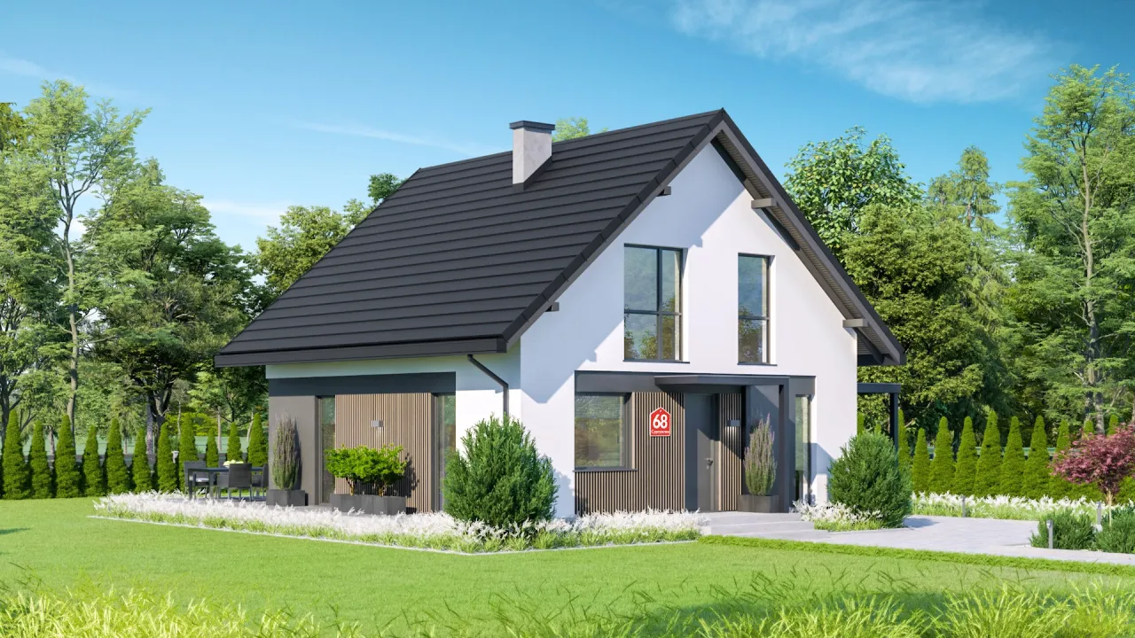 Zdjęcie Dom przy Cyprysowej 26 CE: Funkcjonalny Projekt dla Rodziny