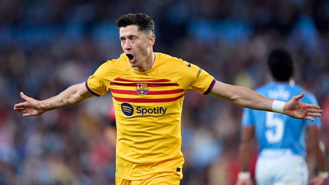 Zdjęcie Gol Lewandowskiego dla Barcelony - Zobacz emocje!