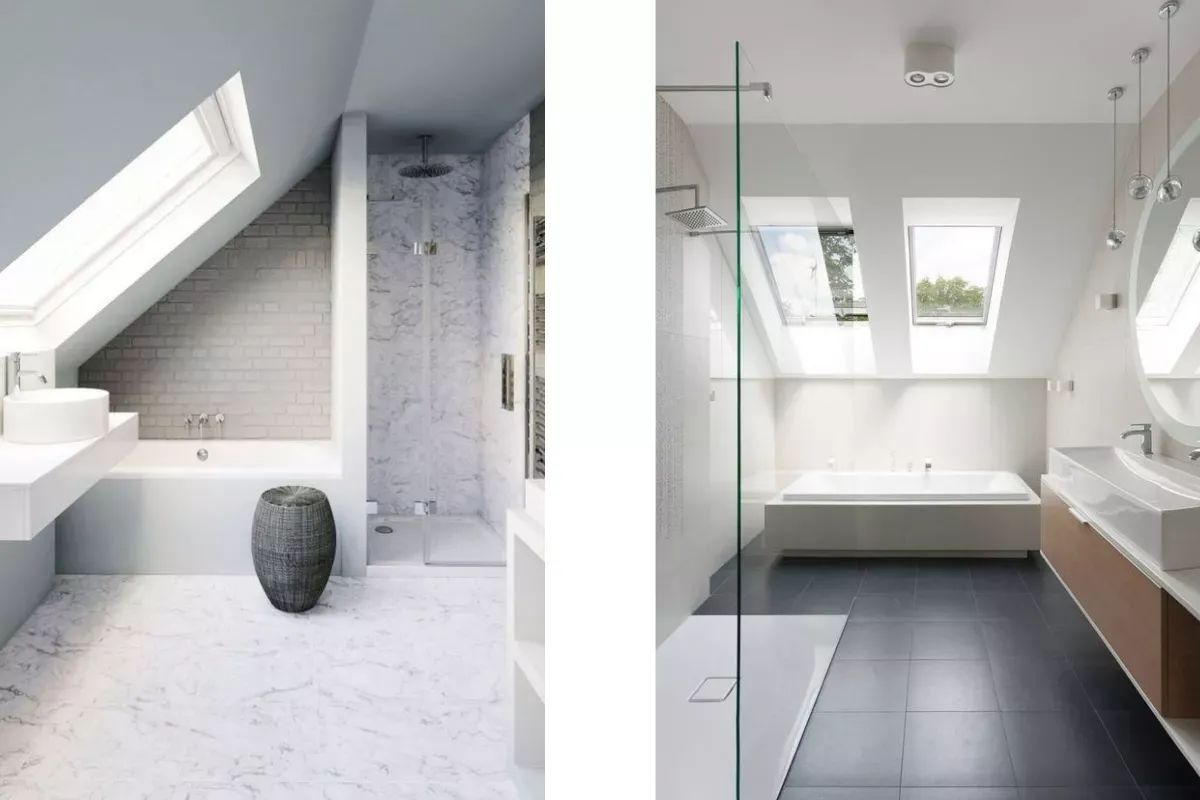 Zdjęcie Jak urządzić małą łazienkę ze skosem: 8 skutecznych rozwiązań i trików