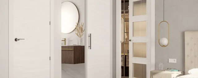 Zdjęcie Ba&ntilde;os Peque&ntilde;os: &iquest;C&oacute;mo Ganar 1.5 m&sup2; con Puertas Correderas?