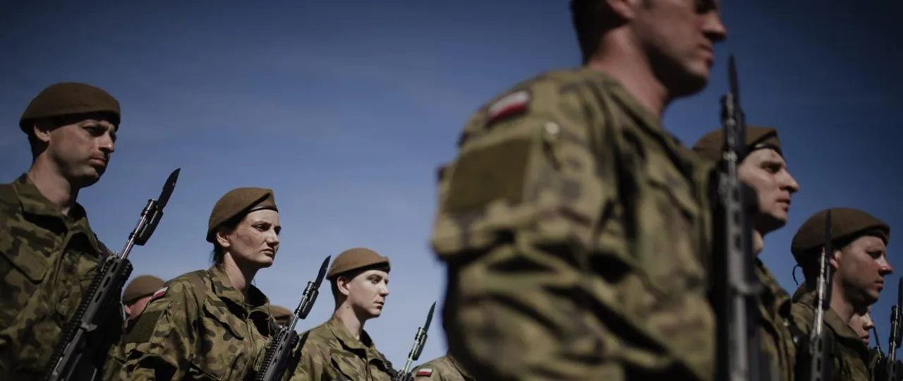 Żołnierze r&oacute;żnych formacji wojskowych Polska (DZSW, zawodowa, WOT)