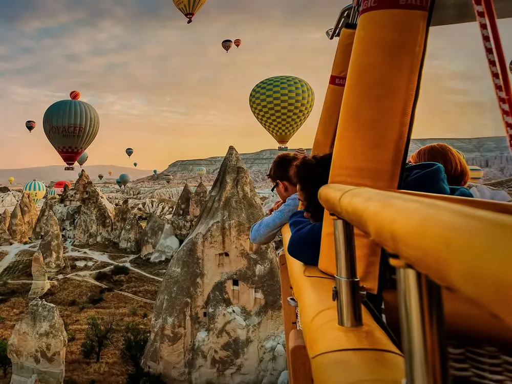 Kapadocja widok z balonem
