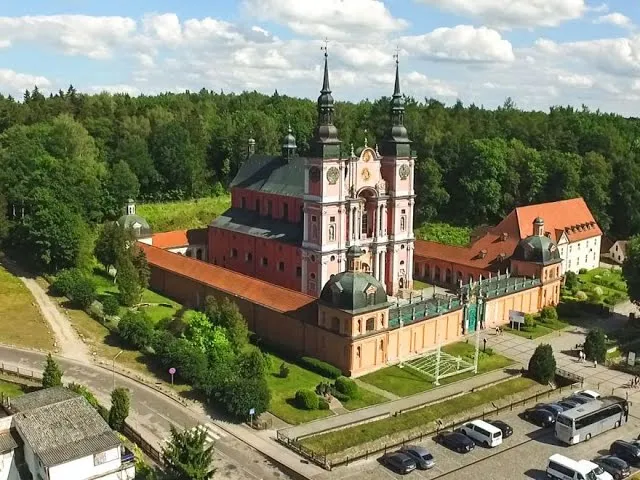 Sanktuarium Święta Lipka z lotu ptaka