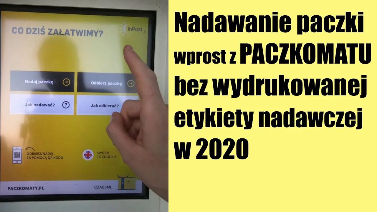 InPost Paczkomat nadawanie paczki krok po kroku