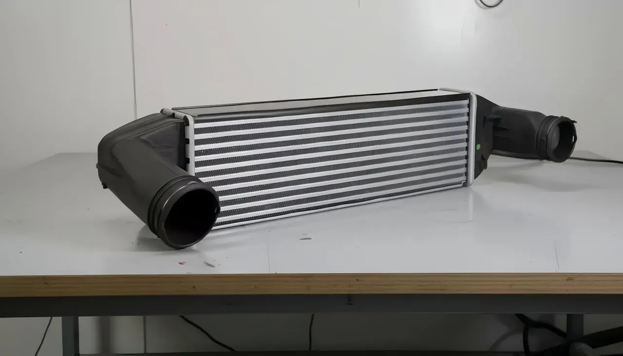 zabrudzony intercooler vs czysty