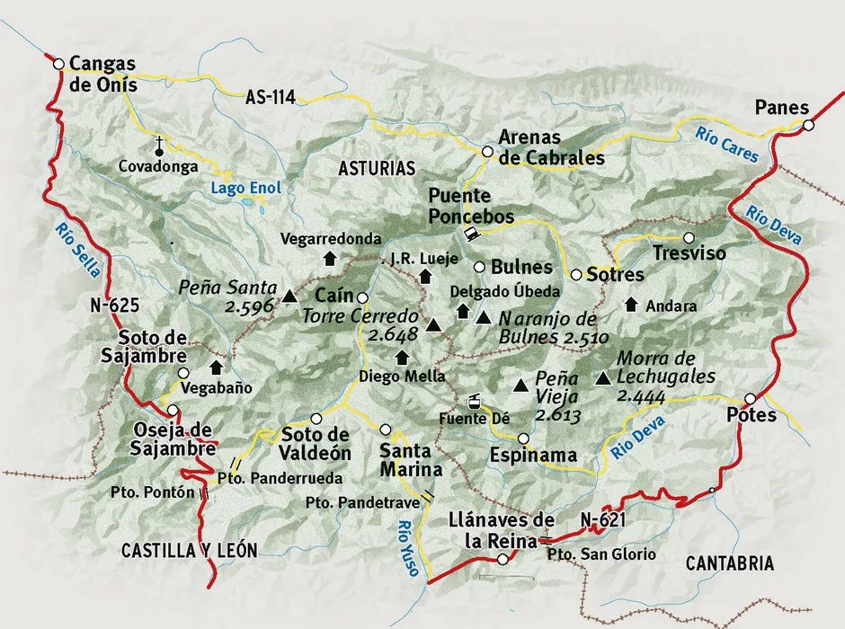 Picos de Europa szlaki trekkingowe