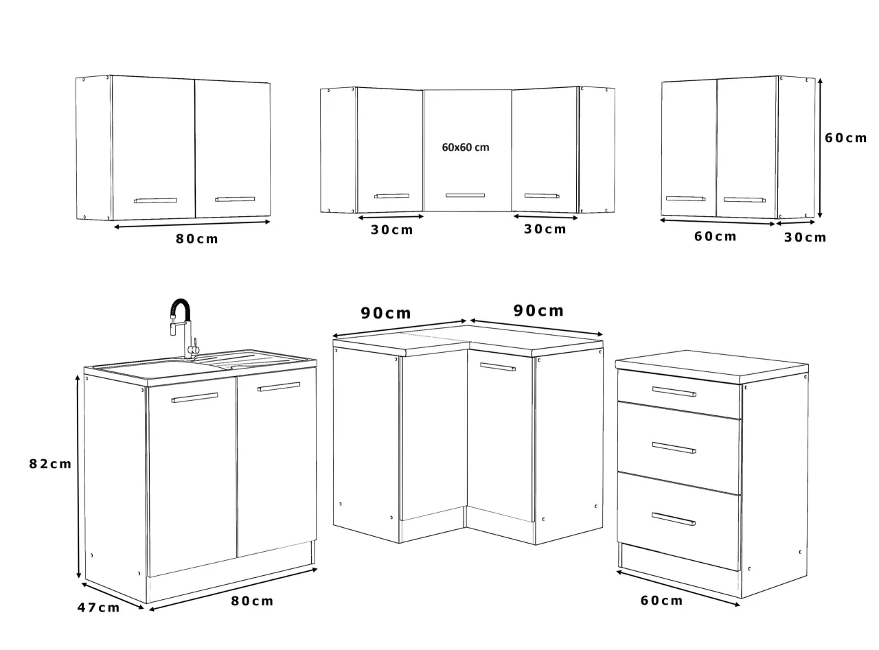 Rodzaje szafek narożnych kuchennych