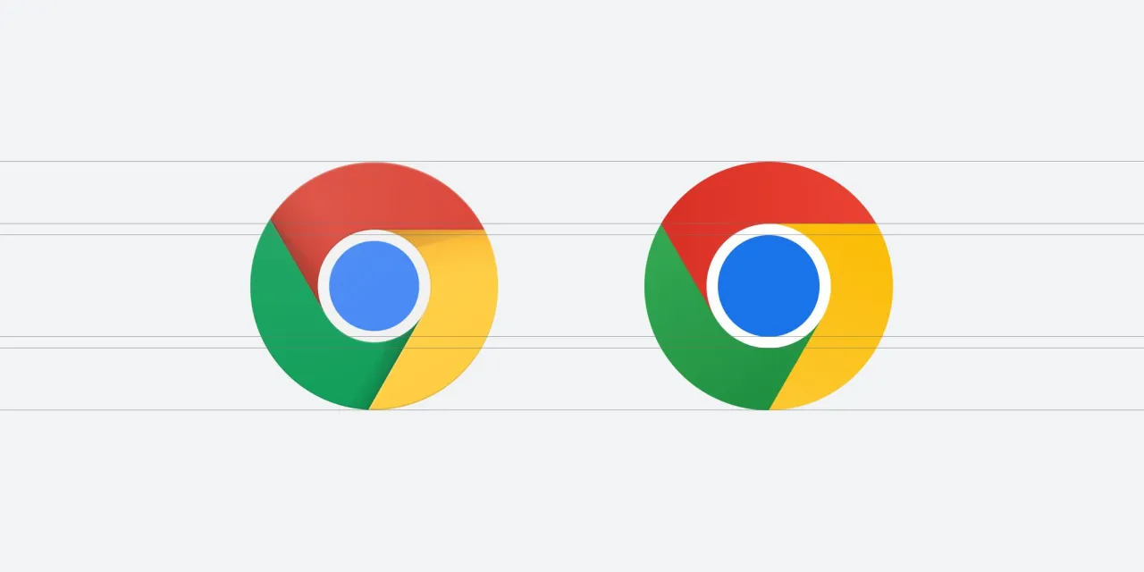 Google Chrome logo na tle internetu
