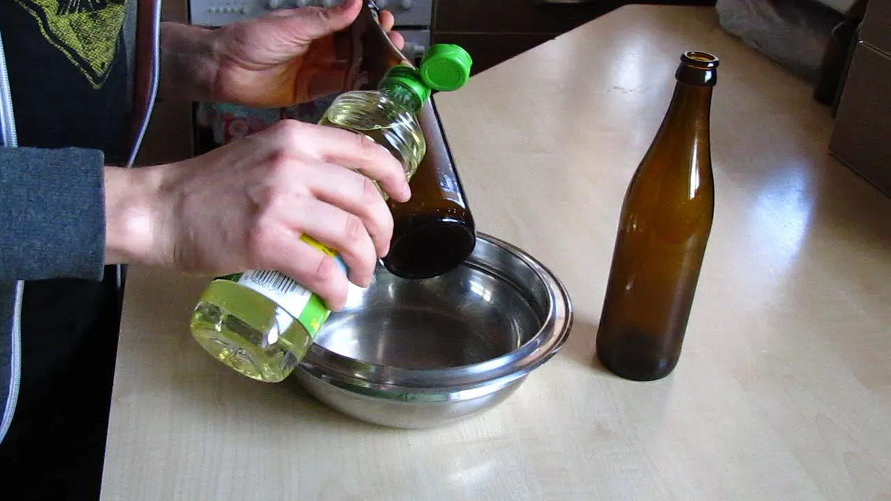 Jak przygotować butelkę po winie do DIY, czyszczenie butelek po winie