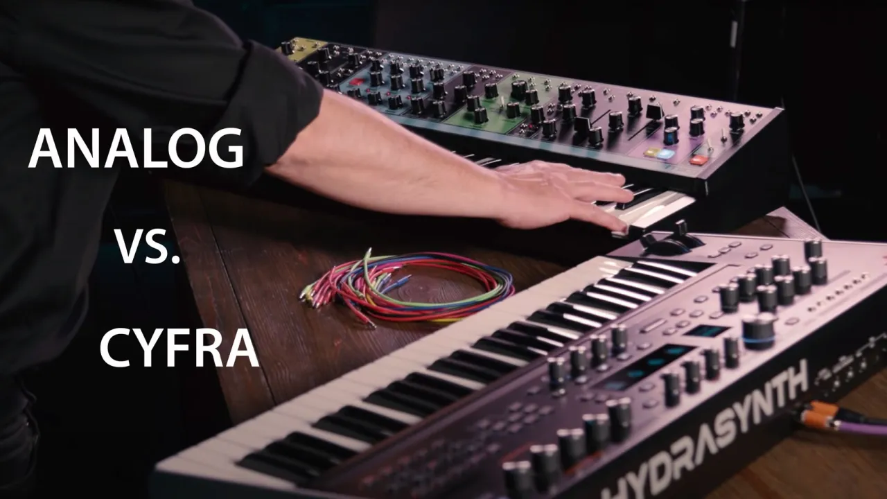 Syntezator analogowy vs cyfrowy schemat