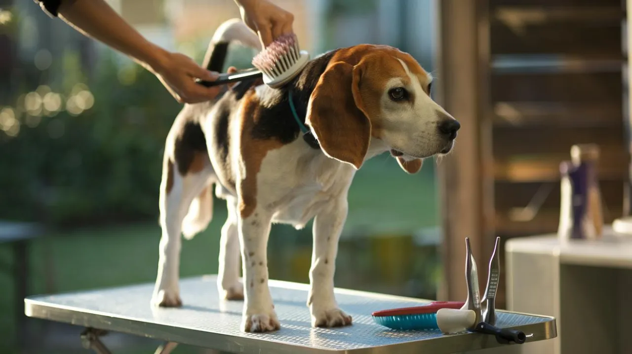 beagle szczotkowanie