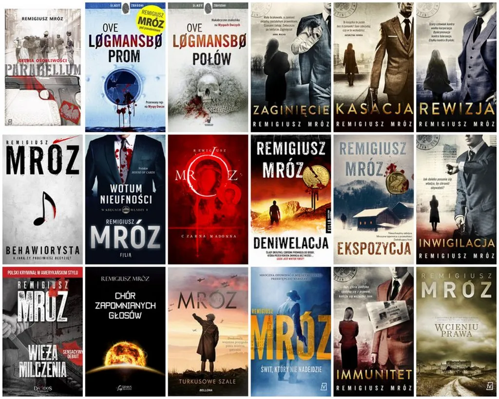 Zdjęcie Wszystkie książki Mroza w jednym miejscu: kompletna lista bestsellerów