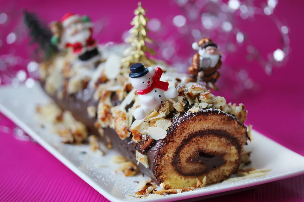 Bûche de Noël traditionnelle et moderne