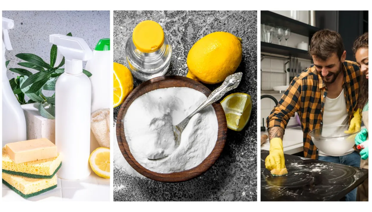 domowe sposoby usuwanie żółtych plam soda ocet cytryna