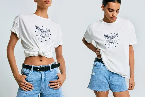 różne sposoby wpuszczania t-shirtu w spodnie