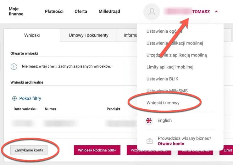 Jak zamknąć konto bankowe Millennium metody