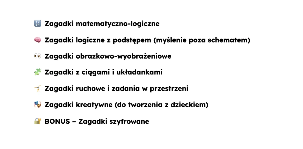 Zagadki logiczne przykłady