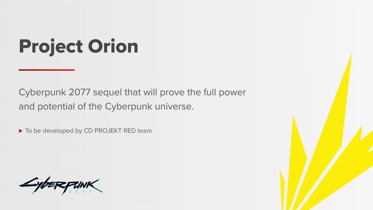 CD Projekt RED Project Orion logo