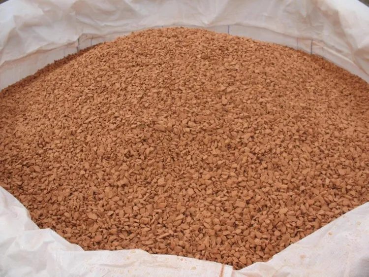 Zanieczyszczone kruszywo glina humus