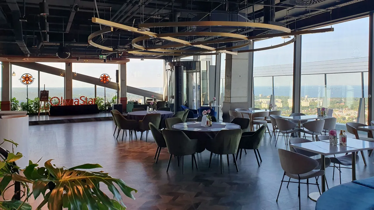 Olivia Star restauracje widok Gdańsk
