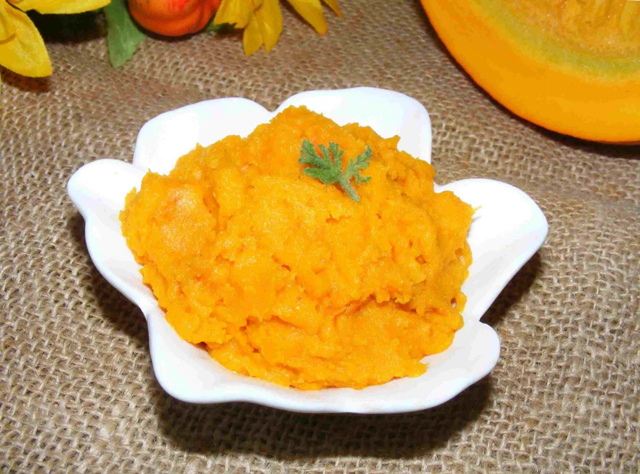 puree z pieczonej dyni
