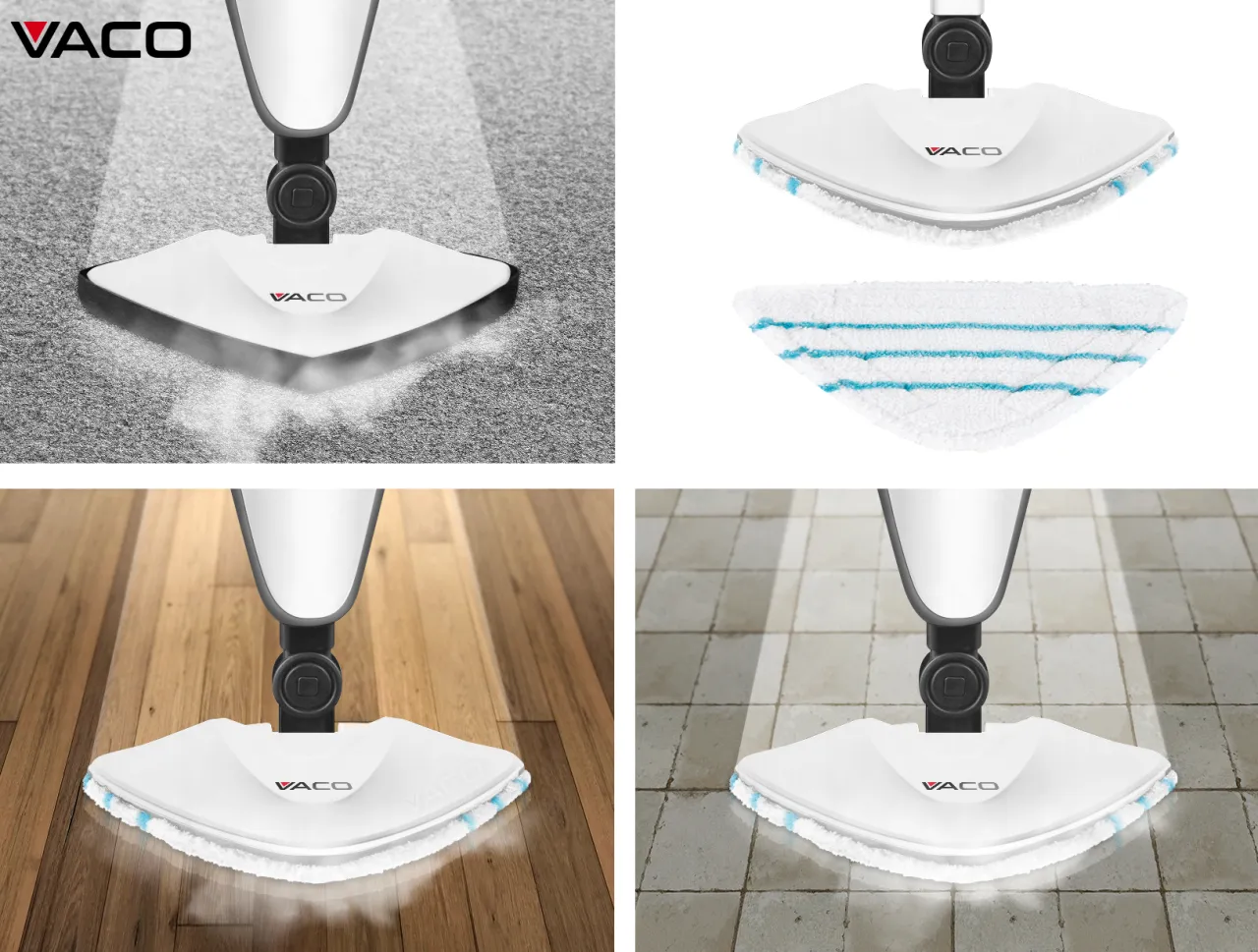 akcesoria do mopa parowego różne końcówki