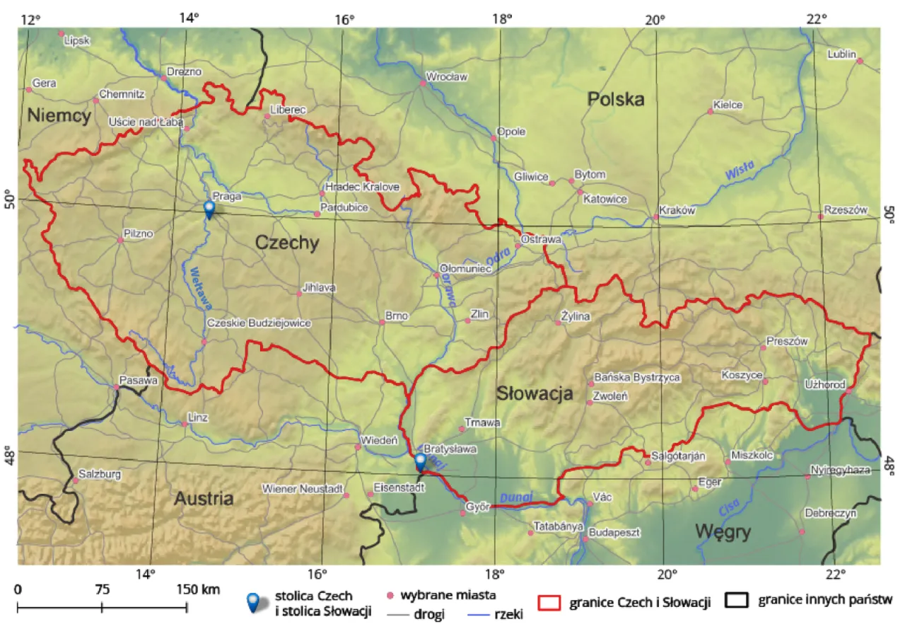 Mapa ośrodków narciarskich Słowacja Czechy blisko Polski