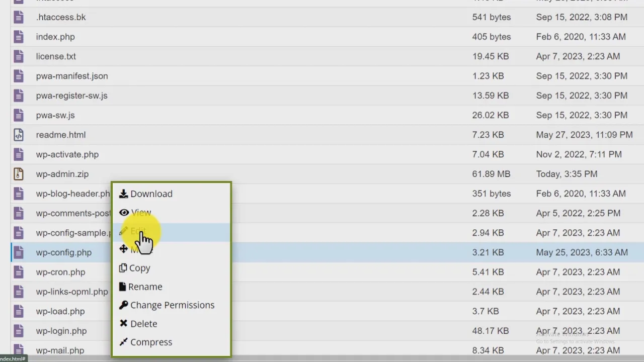 backup wordpress przed aktualizacją php