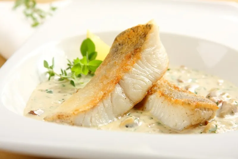 sandacz halibut danie