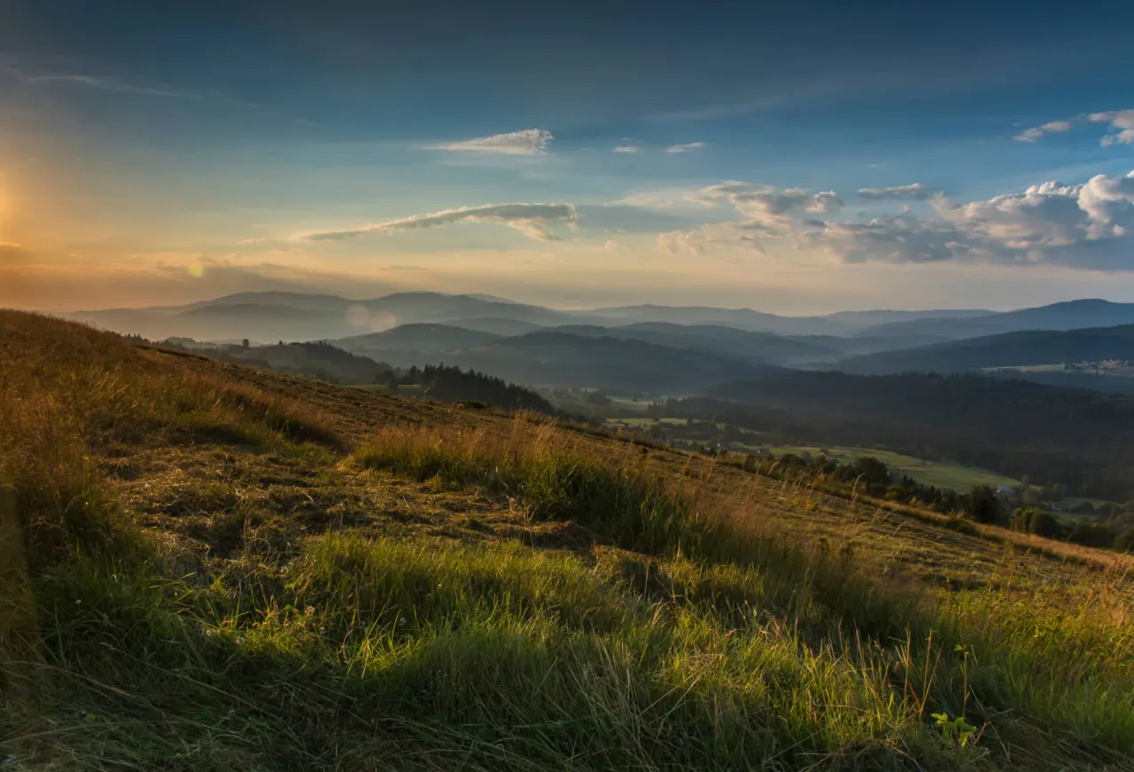 Bac&oacute;wka na Muńcole widok jesień