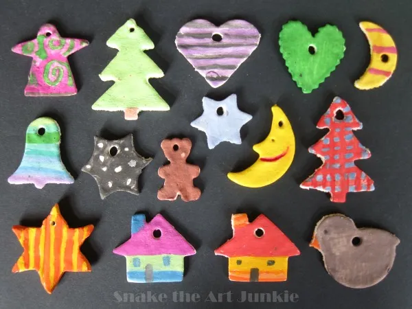 ozdoby z masy solnej na choinkę