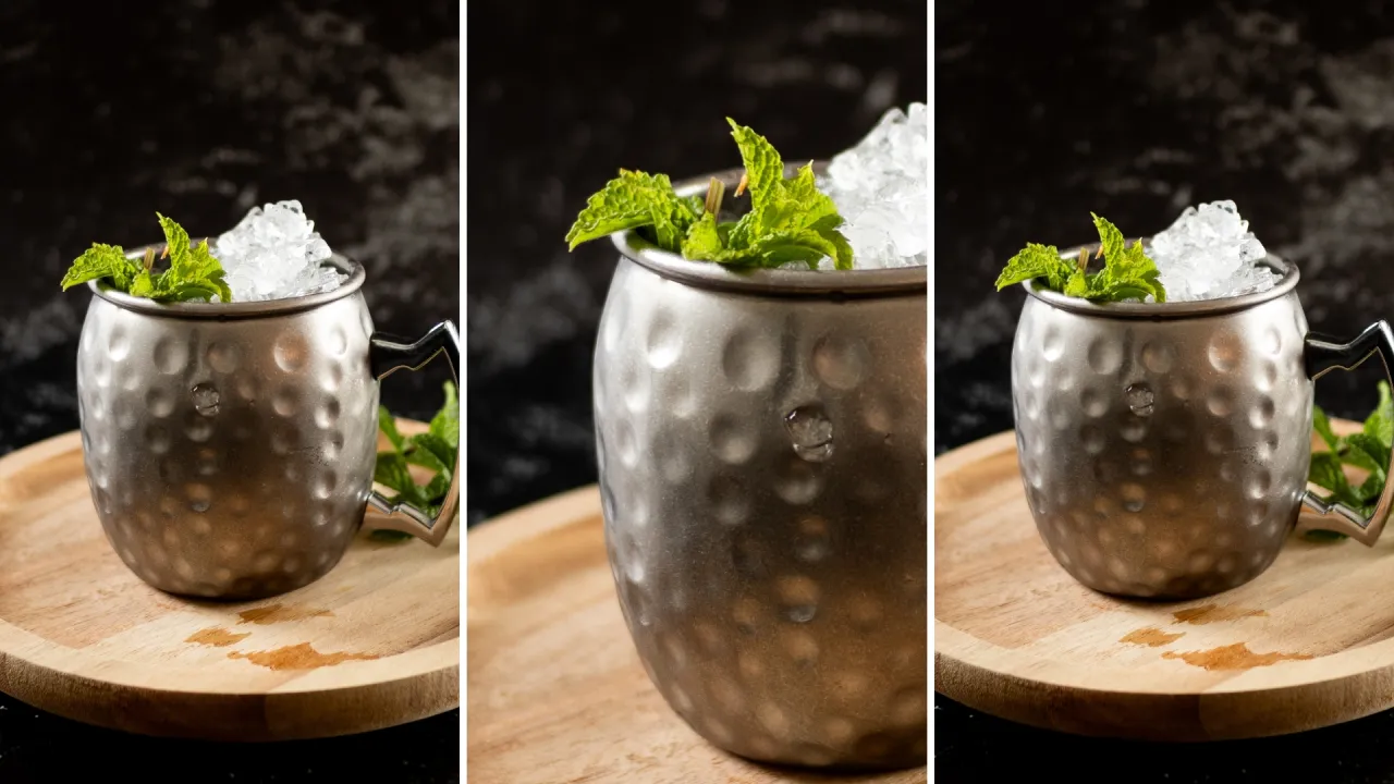 drink Mint Julep w metalowym kubku