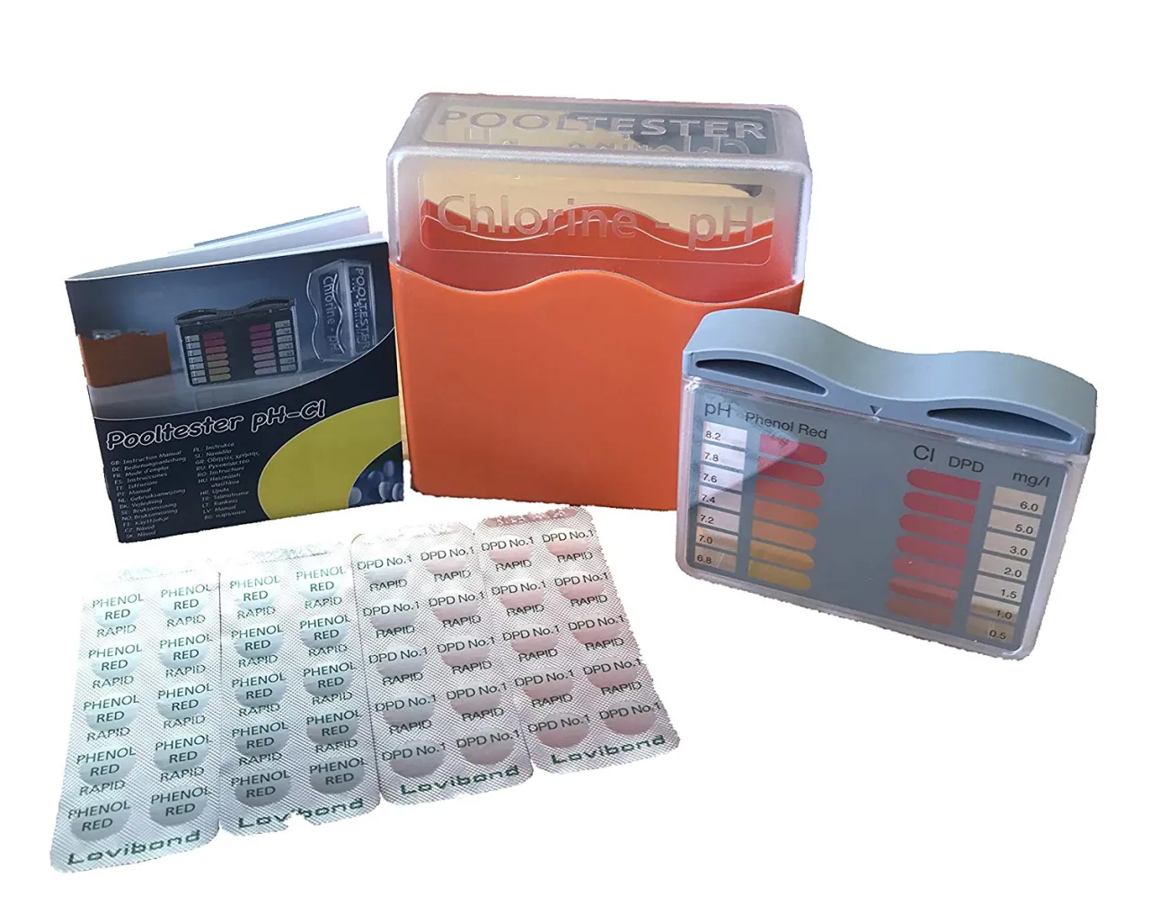 testery chloru basenowego różne typy