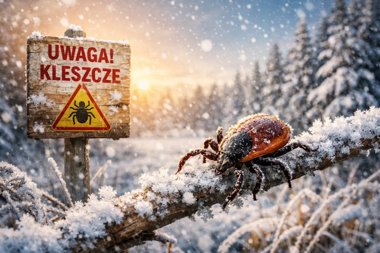 kleszcze w ści&oacute;łce zimą
