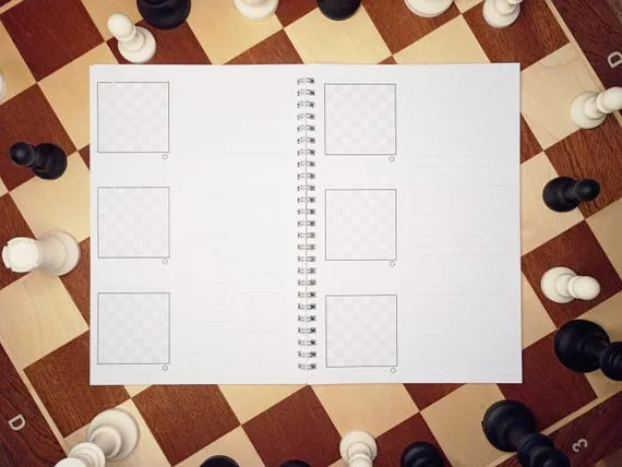 książka szachowa dla początkujących z diagramami