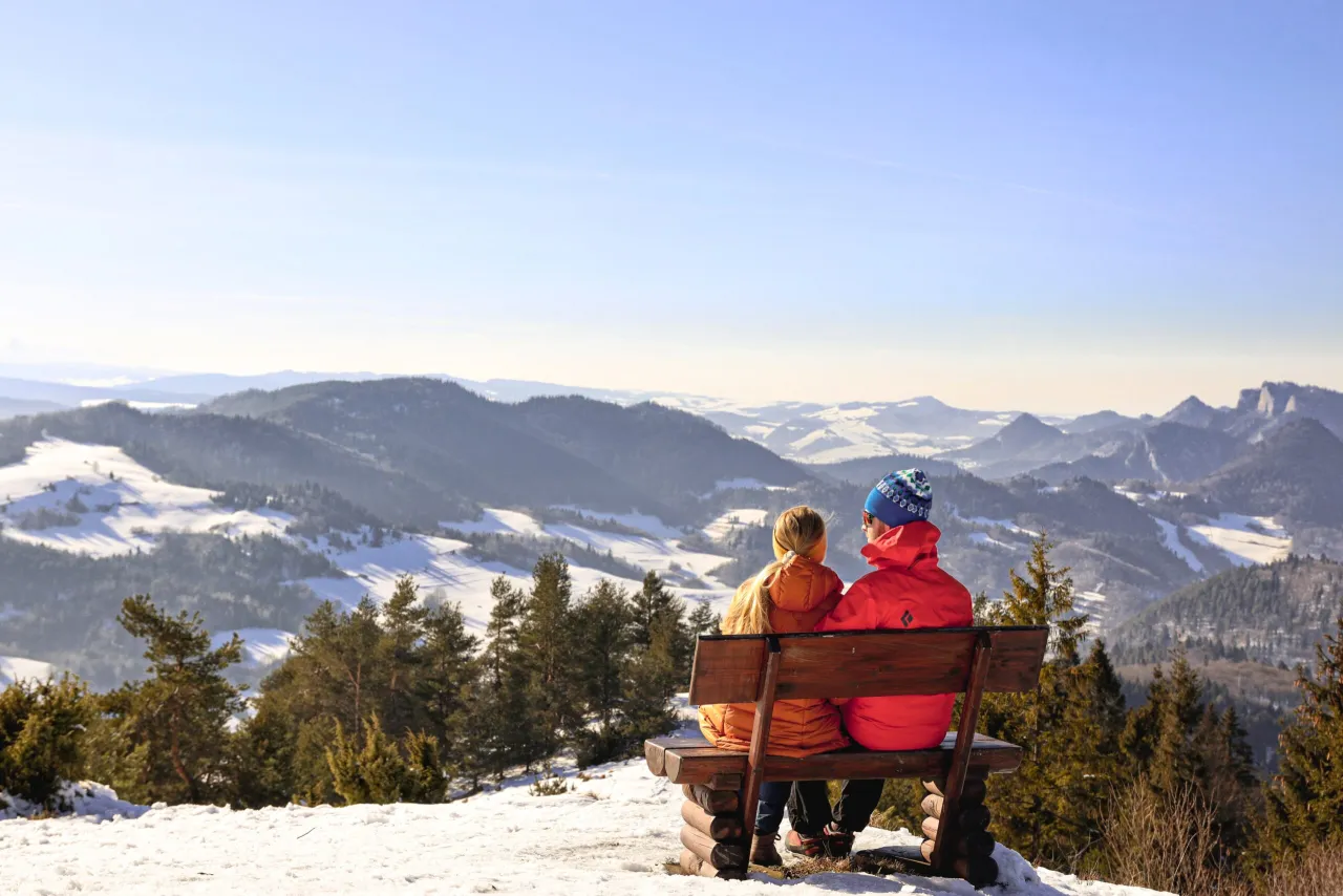 Olczański Wierch ławka widokowa