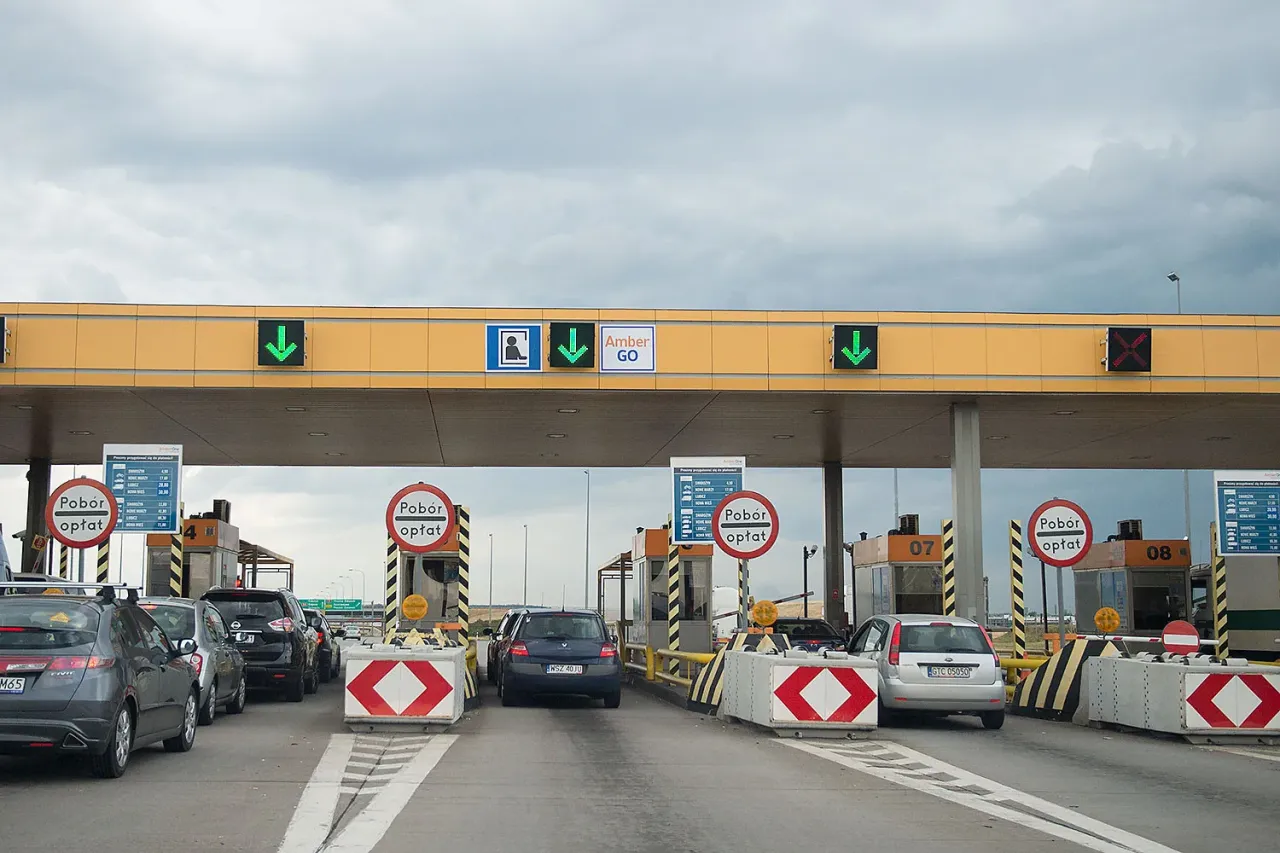 Bramki autostradowe A1 AmberGO płatność gotówką kartą aplikacją