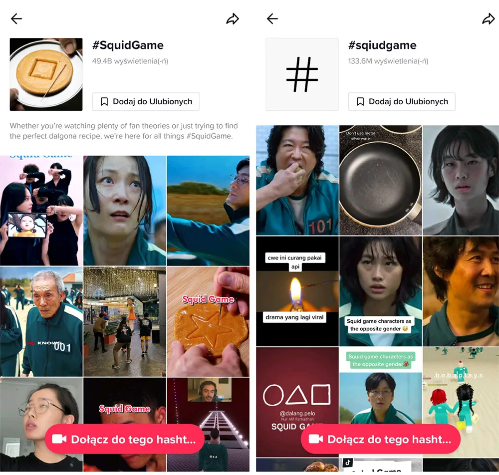 przykłady tiktoków ze zdjęć trendy