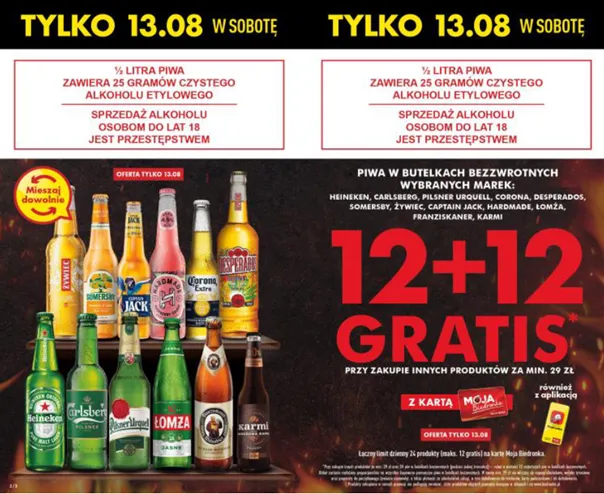promocje piwo biedronka gazetka