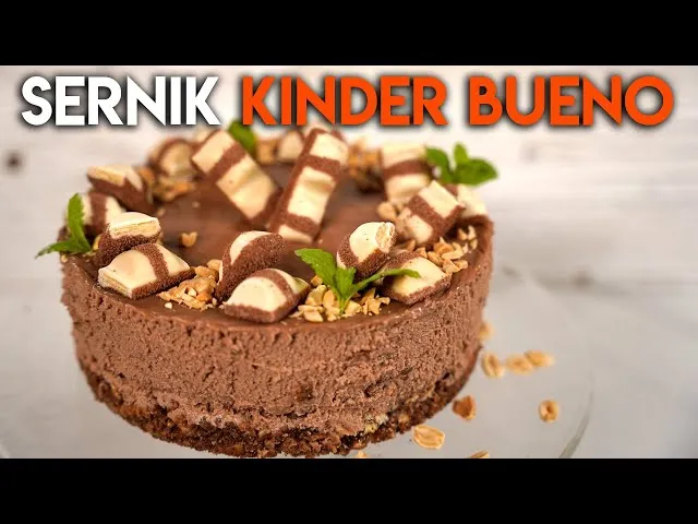 Sernik na zimno z truskawkami / Ciasto Kinder Bueno bez pieczenia