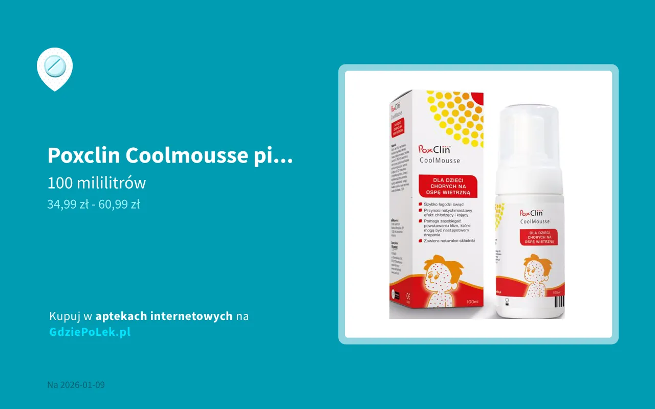 Nowoczesne preparaty na ospę pianki żele