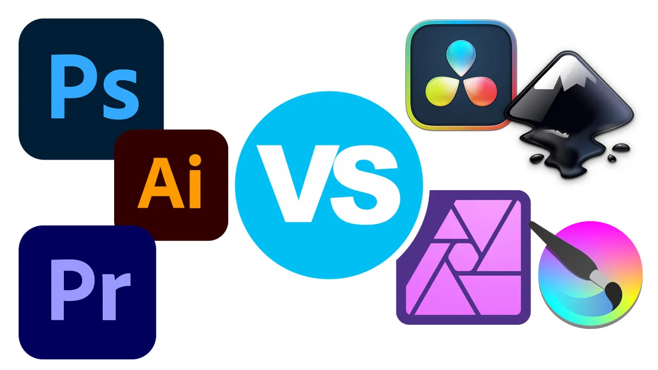 Por&oacute;wnanie program&oacute;w graficznych: Adobe (Ps, Ai, Pr) kontra alternatywy. Szukasz sposobu, jak pobrać Photoshop za darmo?