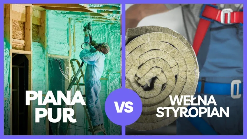 wełna mineralna styropian piana pur porównanie