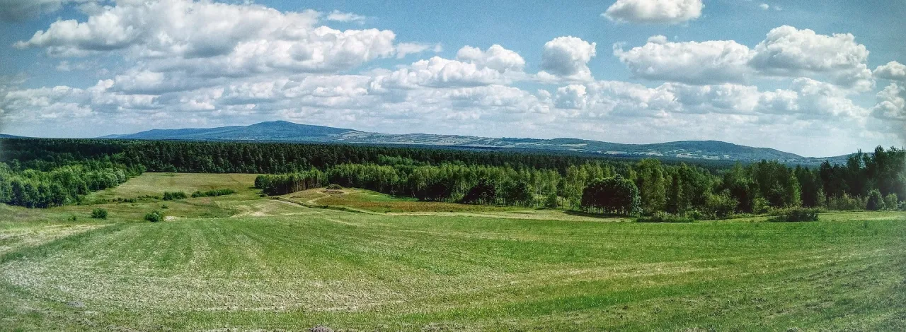 Góry Świętokrzyskie panorama z Łysicy