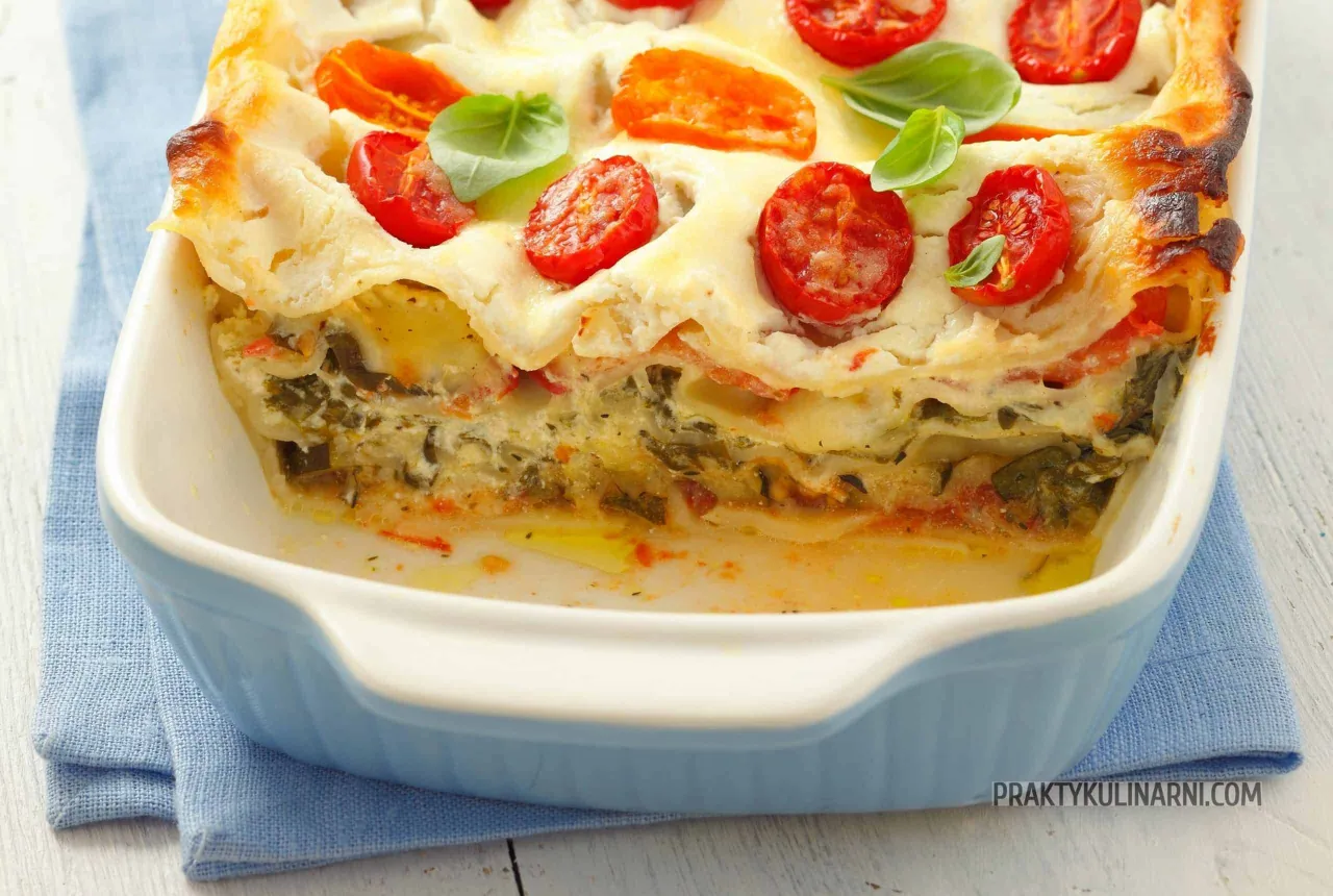 wegetariańska lasagne warzywna